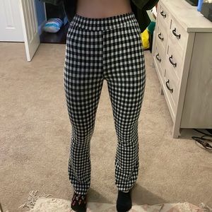 Urban outfitters checkered flare pants